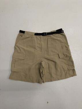 The North Face Men's Belted Nylon Cargo Hiking Shorts Khaki XL